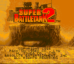 Super Battletank 2 (Japan) Title Screen